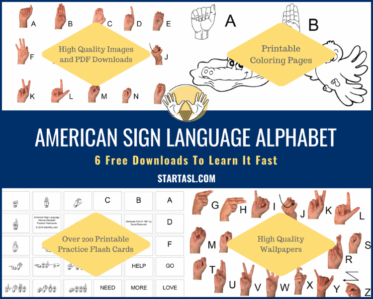 Sign Language Abc Chart Printable