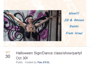 halloween sign/dance party