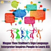 Sign language interpreter inspires people to learn ASL