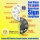 An infographic by Start ASL about the Ten Fun Ways to Learn American Sign Language (ASL)