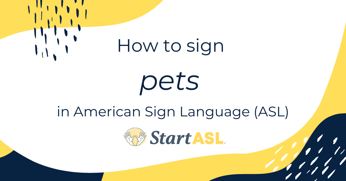 pets in American Sign Language