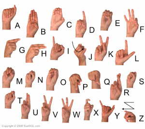 baby sign language wall chart