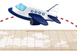 Plane flying to the destination | Start ASL