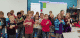 An American sign language happy birthday to a deaf custodian