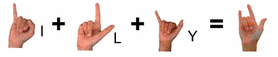 i-love-you-sign-language | Start ASL i love you sign language