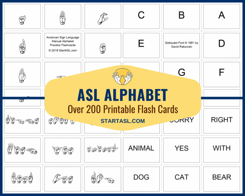 Irish Sign Language Alphabet Chart