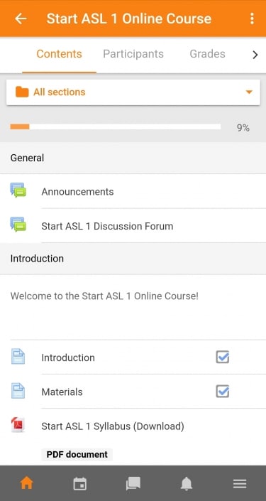 Start ASL Mobile App